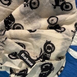 UNISEX Barbour light lambswool Motorcycle Scarf  (70" x 27")
